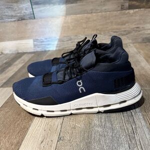 On Cloudnova Womens Navy Blue Athletic Shoes Sneakers US 8.5W EU 40